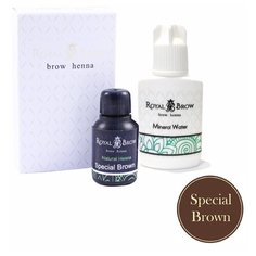 Royal Brow Набор для окрашивания бровей (хна и минеральная вода) special brown