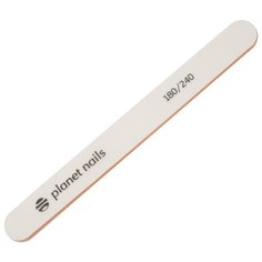 Planet nails пилка для ногтей стандартная Mylar 180/240 грит белый