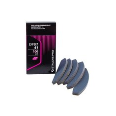 STALEKS Набор сменных файлов для пилки-бафа полумесяц Expert 61, 100 грит черный