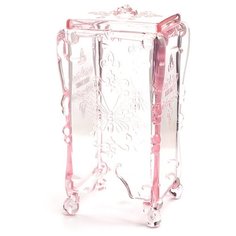 TNL Professional Контейнер для безворсовых салфеток прозрачный/розовый