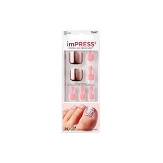 Накладные ногти KISS imPRESS для педикюра Флорентийская мозаика 30 шт.