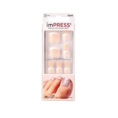 Накладные ногти KISS imPRESS для педикюра Классический педикюр 30 шт.