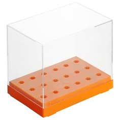 Подставка для ручки planet nails пластиковая на 18 штук (27706) оранжевый