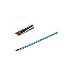 Кисть для дизайна ногтей фигурная "Улыбка" TNL Professional голубой