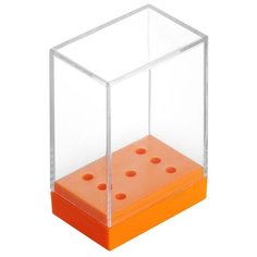 Подставка для ручки planet nails пластиковая на 7 штук (27705) оранжевый