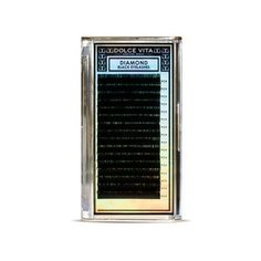 Dolce Vita Ресницы в ленте Diamond Black Deluxe С-изгиб 0.15 мм черный