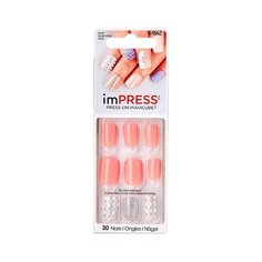 Накладные ногти KISS imPRESS Press-On Manicure короткая длина Поздняя осень 30 шт.