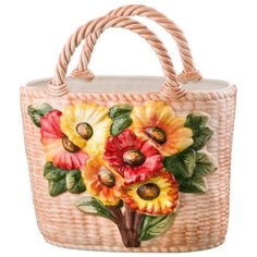 Статуэтка Ceramiche darte Orgia Abraham, 34 см желтый/красный