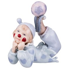 Статуэтка Lefard Клоун, 12.5 см голубой