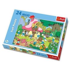 Пазл Trefl Смурфики 2 - Работающие смурфы (14119), 24 дет.