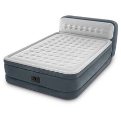 Надувная кровать Intex Headboard Airbed (64448) серый
