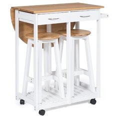 Стол TetChair JW3-2065А, раскладной, ДхШ: 70 х 38 см, длина в разложенном виде: 68 см, natural