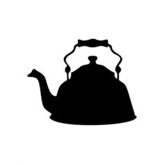 Наклейка Melcom Уютный чайник 04, меловая