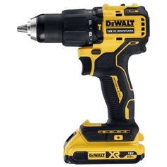 Ударная аккумуляторная дрель-шуруповерт DeWALT DCD709S2T Li-Ion 1.5 А·ч 18 В х2 кейс TSTAK 65 Н·м желтый/черный