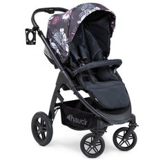 Прогулочная коляска Hauck Saturn R wild blooms black, цвет шасси: черный