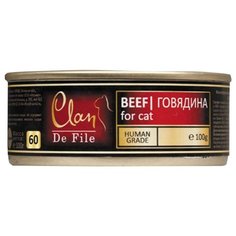 Корм для кошек CLAN De File Говядина для кошек (0.1 кг) 1 шт.