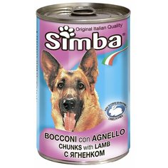 Корм для собак Simba Консервы Кусочки для собак Ягненок (1.23 кг) 1 шт.