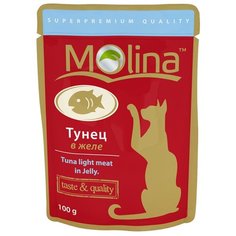Корм для кошек Molina Пауч для кошек Тунец в желе (0.1 кг) 1 шт.