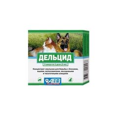 Агроветзащита концентрат эмульсии от блох и клещей Дельцид для кошек и собак 2 мл