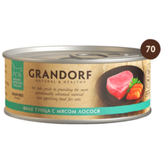 Корм для кошек Grandorf 1 шт. Филе тунца с мясом лосося 0.07 кг