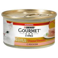 Корм для кошек Gourmet Голд с лососем 85 г (паштет)