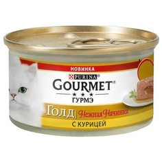 Корм для кошек Gourmet Голд с курицей 85 г (паштет)