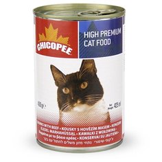 Корм для кошек Chicopee с говядиной 400 г (кусочки в соусе)