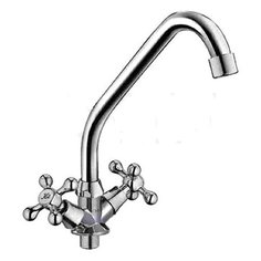 Смеситель для кухни (мойки) D-LIN D151810-Н двухрычажный хром