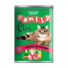 Корм для кошек CLAN (0.415 кг) 1 шт. Family Паштет из ягнёнка для кошек