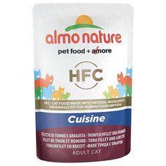 Корм для кошек Almo Nature Classic с тунцом, с лобстером 55 г