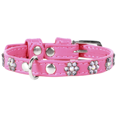 Ошейник COLLAR Glamour Цветочек 3284 27-36 см розовый