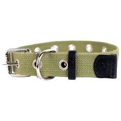 Ошейник COLLAR брезентовый безразмерный 6756, 63 см зеленый