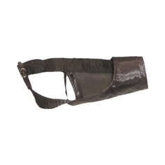 Намордник для собак Зооник Матерчатый №1, обхват морды 17 см черный