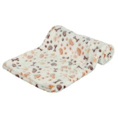 Подстилка-плед для собак TRIXIE Lingo Blanket 100х75 см белый/бежевый