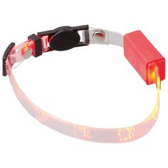 Ошейник V.I.Pet Лапки прозрачный красный
