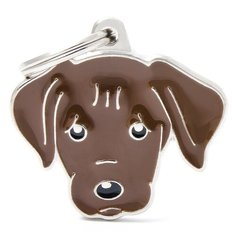 Адресник на ошейник My Family Colors Friends Лабрадор шоколадный