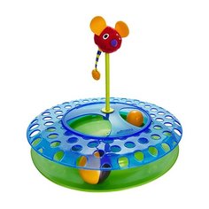 Игрушка для кошек Petstages Трек 2 мячика II 736 синий / зеленый