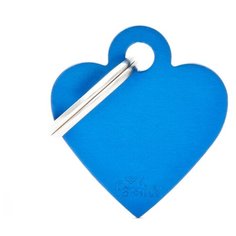 Адресник на ошейник My Family Colors Basic Сердце малое синий