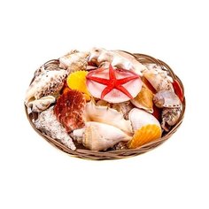 Ракушка для аквариума АКВА AL-R18 18х18 см белый/бежевый/коричневый
