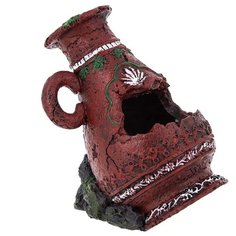 Фигурка для аквариума Prime Вазон PR-CH8533 10х8х13 см красный P.R.I.M.E.