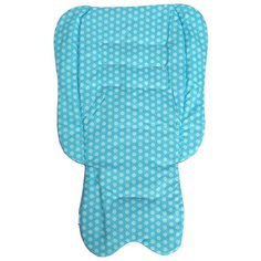 Матрас для велокресла PROTECTION BABY MINI color+ голубой горох
