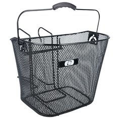 Передняя корзина на велосипед OXFORD Front Mesh Basket быстросъёмная черный