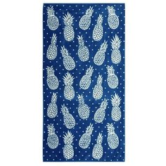 Этель полотенце Ананасы 70х130 см синий