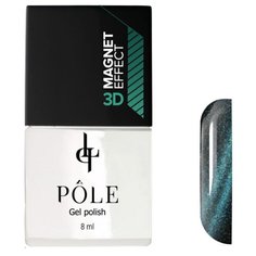 Гель-лак Pole Кошачий глаз 3D, 8 мл, оттенок бирюзовый