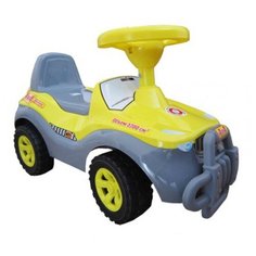 Каталка-толокар Orion Toys Джипик (105) со звуковыми эффектами желтый