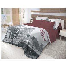 Постельное белье семейное Волшебная ночь Old City 702193 ранфорс серый/фиолетовый