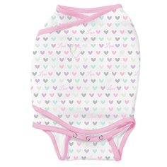 Многоразовые пеленки Summer Infant SwaddleMe Kicksie S белый/сердечки