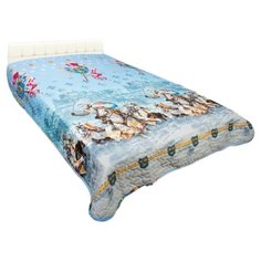 Покрывало АльВиТек Рыцари 175 х 215 см, рыцари/голубой