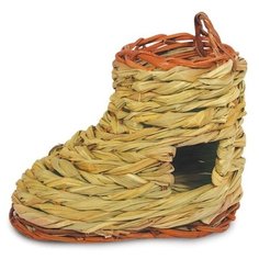 Домик для грызунов Triol Ботинок PT6058 17х9х13 см коричневый/оранжевый