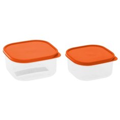 Доляна Набор контейнеров 1333874/1333875 оранжевый